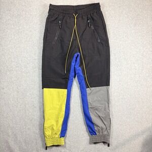 Rhude Track Pants Mens Medium Lined Colorblock Nylon Panel Zip Joggers USA $675